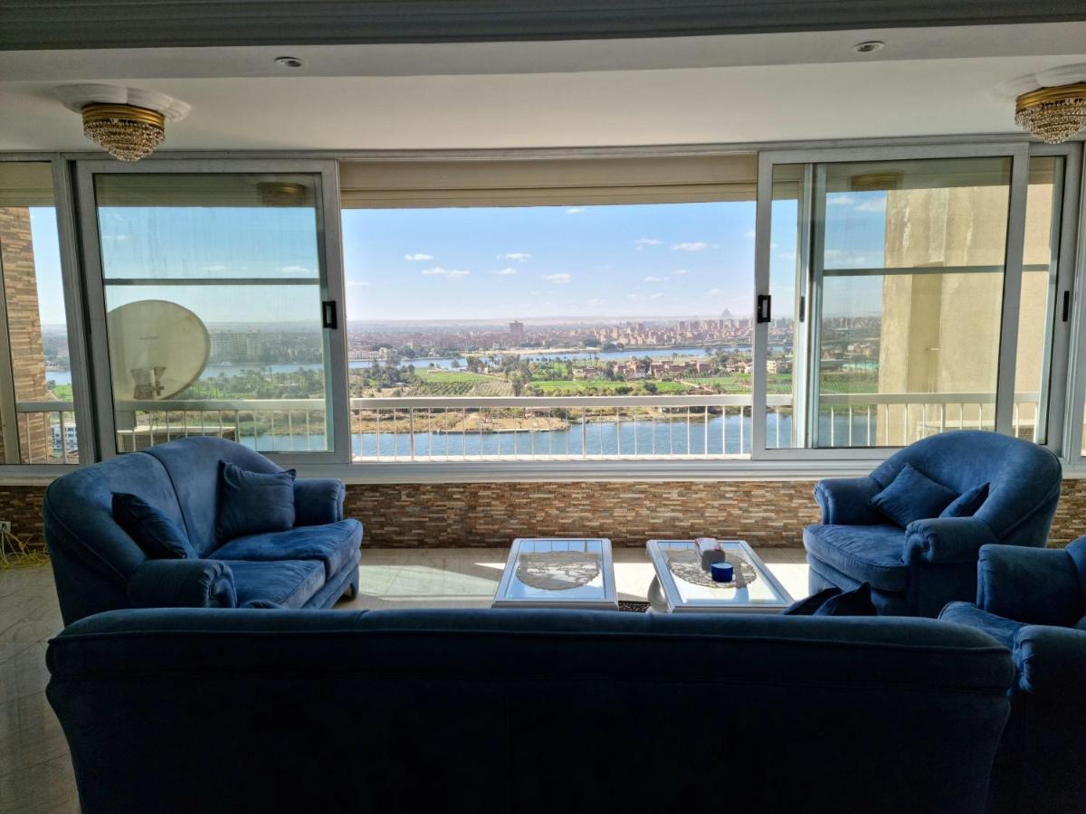 Appartamento Amazing Nile View&Pyramids Il Il Cairo Esterno foto